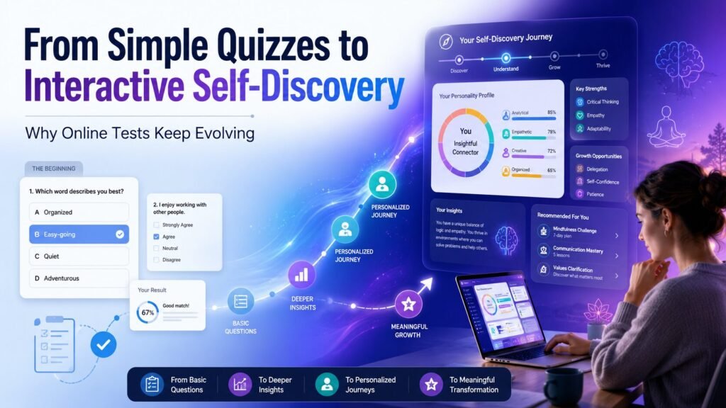 From Simple Quizzes to Interactive Self-Discovery: Why Online Tests Keep Evolving